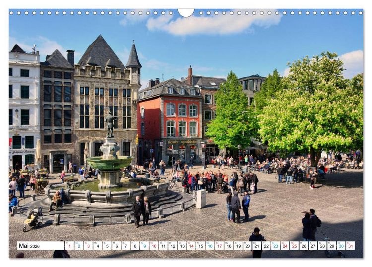 Produktbild: Aachen - Ansichtssache (Wandkalender 2026 DIN A3 quer), CALVENDO Monatskalender