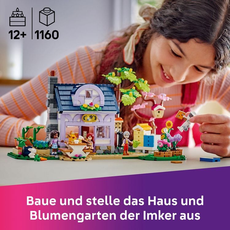 Produktbild: LEGO Friends Haus und Blumengarten der Imker, Geschenk für Mädchen 42669
