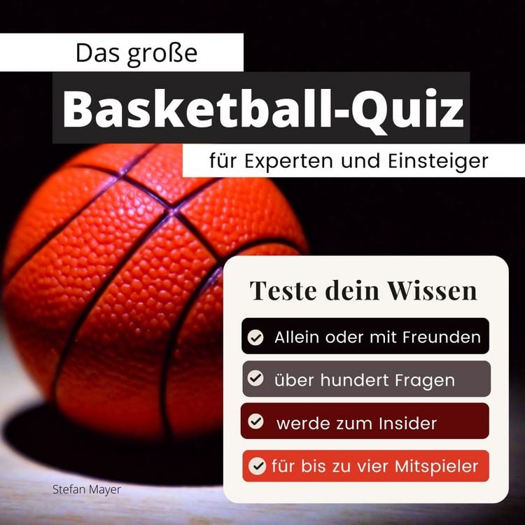 Produktbild: Das gro&szlig;e Basketball-Quiz f&uuml;r Experten und Einsteiger