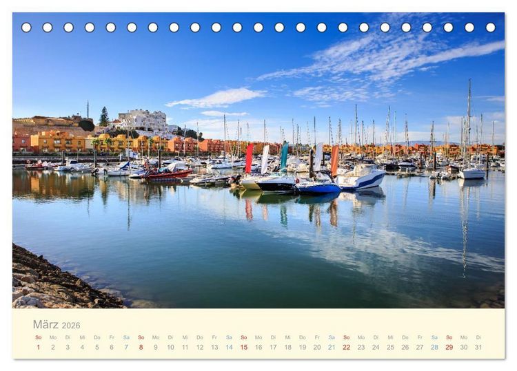 Produktbild: Algarve - Portugals goldene K&uuml;ste (Tischkalender 2026 DIN A5 quer), CALVENDO Monatskalender