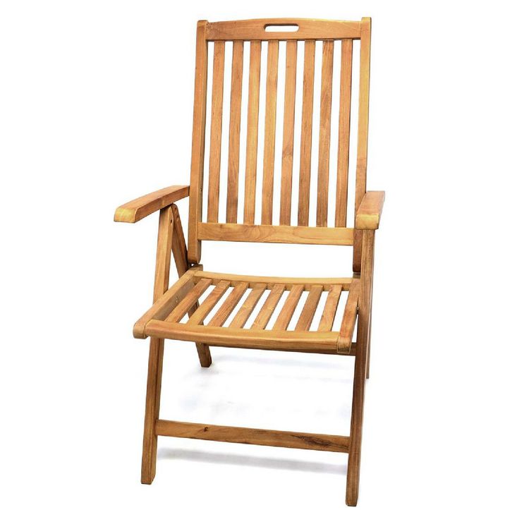 Produktbild: Hochlehner Klappstuhl verstellbar Teak Holz
