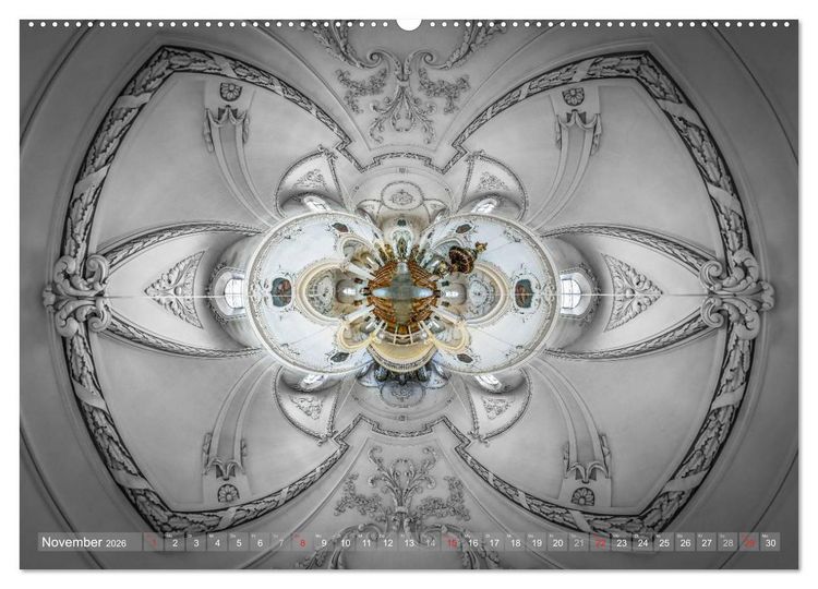 Produktbild: G&ouml;ttliche Projektionen - Kirchenpanoramen (Wandkalender 2026 DIN A2 quer), CALVENDO Monatskalender
