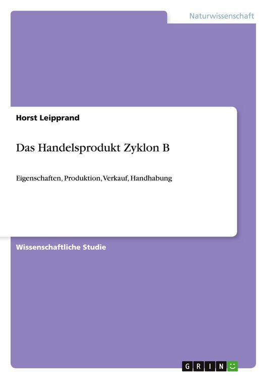 Produktbild: Das Handelsprodukt Zyklon B