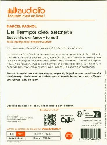 Produktbild: Souvenirs d'enfance. Tome 3: Le temps des secrets