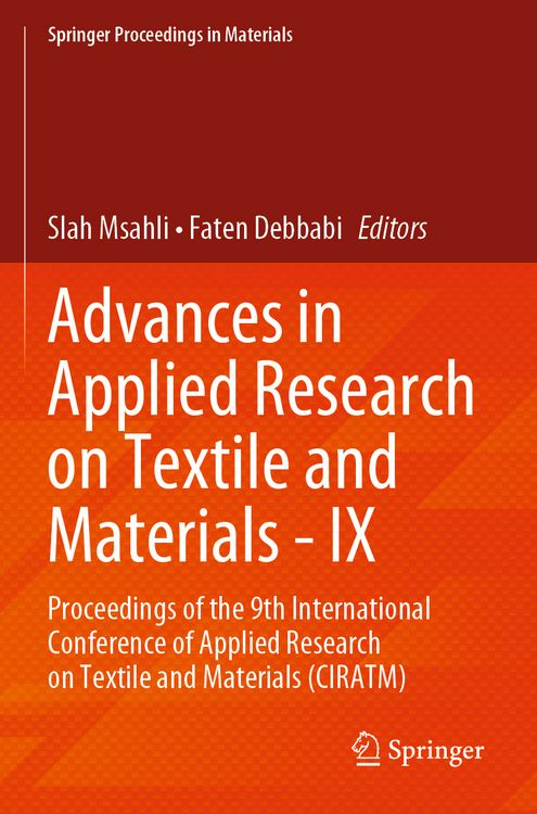 Produktbild: Advances in Applied Research on Textile and Materials - IX
