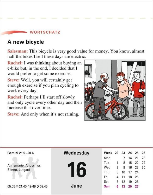 Produktbild: Englisch Sprachkalender 2027 - Englisch lernen leicht gemacht - Tagesabrei&szlig;kalender
