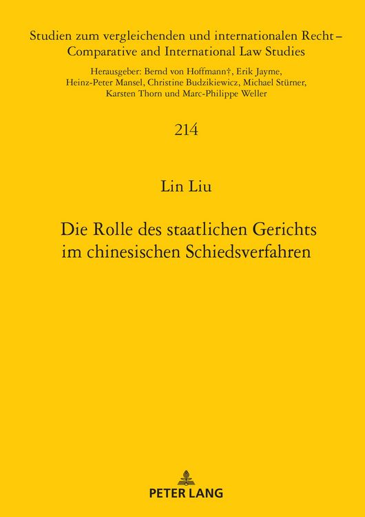 Produktbild: Die Rolle des staatlichen Gerichts im chinesischen Schiedsverfahren