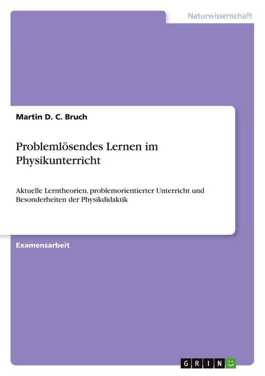Produktbild: Probleml&ouml;sendes Lernen im Physikunterricht