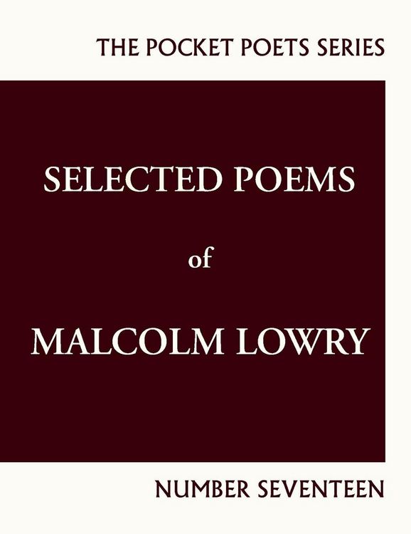 Produktbild: Selected Poems of Malcolm Lowry