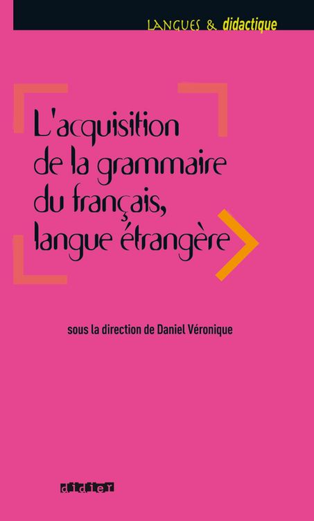 Produktbild: Acquisition de la grammaire du fran&ccedil;ais langue &eacute;trang&egrave;re - Ebook