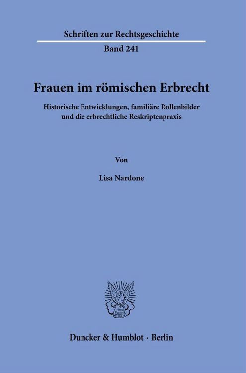 Produktbild: Frauen im r&ouml;mischen Erbrecht