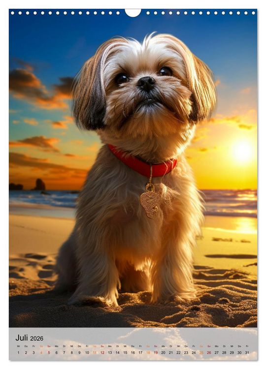 Produktbild: Shih Tzu - immer im Mittelpunkt (Wandkalender 2026 DIN A3 hoch), CALVENDO Monatskalender