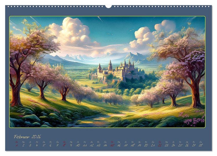Produktbild: Landschaft romantisch gesehen (Wandkalender 2026 DIN A2 quer), CALVENDO Monatskalender