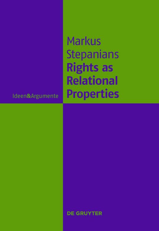Produktbild: Rights as Relational Properties