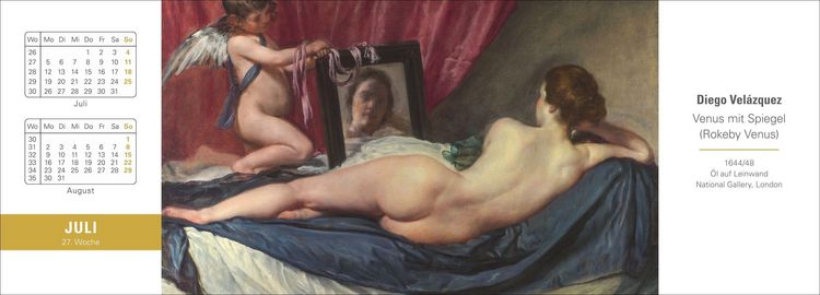 Produktbild: Die Welt der Kunst Premium-Tischplaner 2027 - Wochenkalender mit 53 Meisterwerken