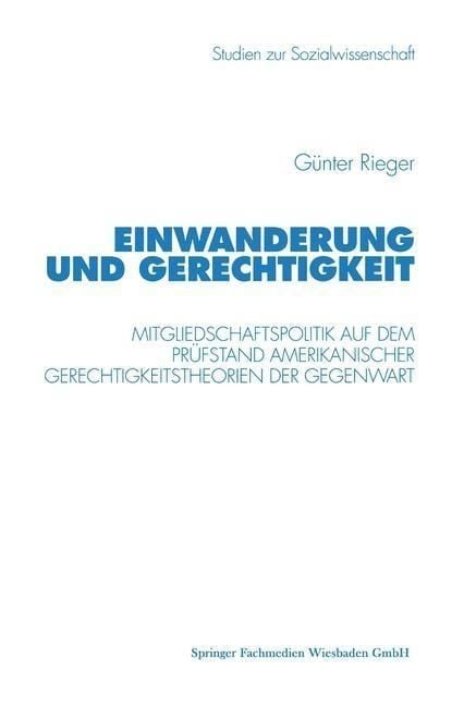 Produktbild: Einwanderung und Gerechtigkeit
