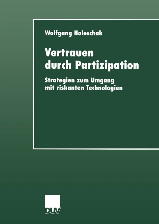 Produktbild: Vertrauen durch Partizipation