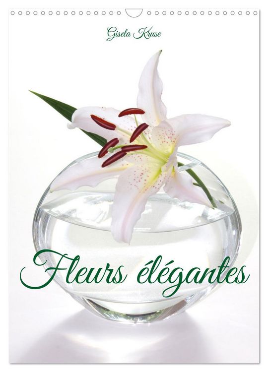 Produktbild: Fleurs &eacute;l&eacute;gantes (Calendrier mural 2026 DIN A3 horizontal), CALVENDO calendrier mensuel