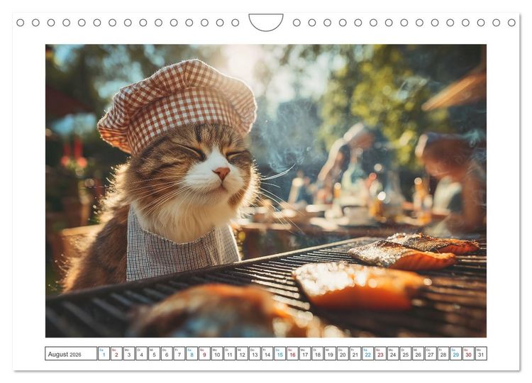 Produktbild: Miau mit Stil (Wandkalender 2026 DIN A4 quer), CALVENDO Monatskalender