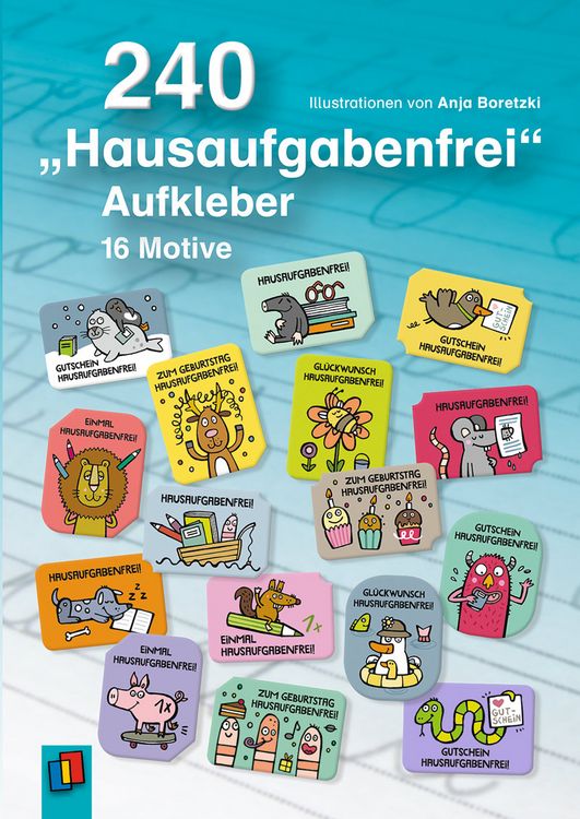 Produktbild: 240 "Hausaufgabenfrei" Aufkleber