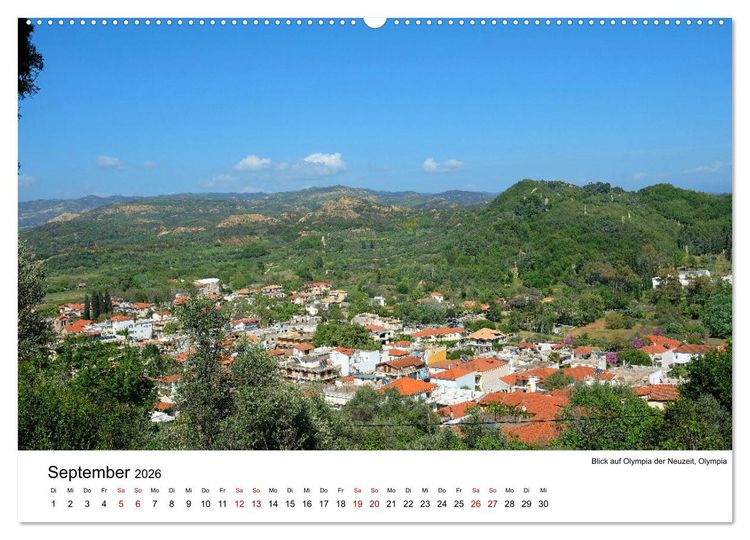 Produktbild: Von Olympia &uuml;ber Messene nach Mystras (Wandkalender 2026 DIN A2 quer), CALVENDO Monatskalender