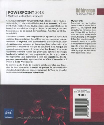 Produktbild: PowerPoint 2013 : ma&icirc;trisez les fonctions avanc&eacute;es