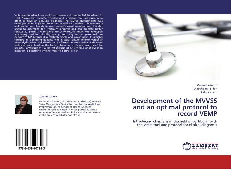 Produktbild: Development of the MVVSS and an optimal protocol to record VEMP