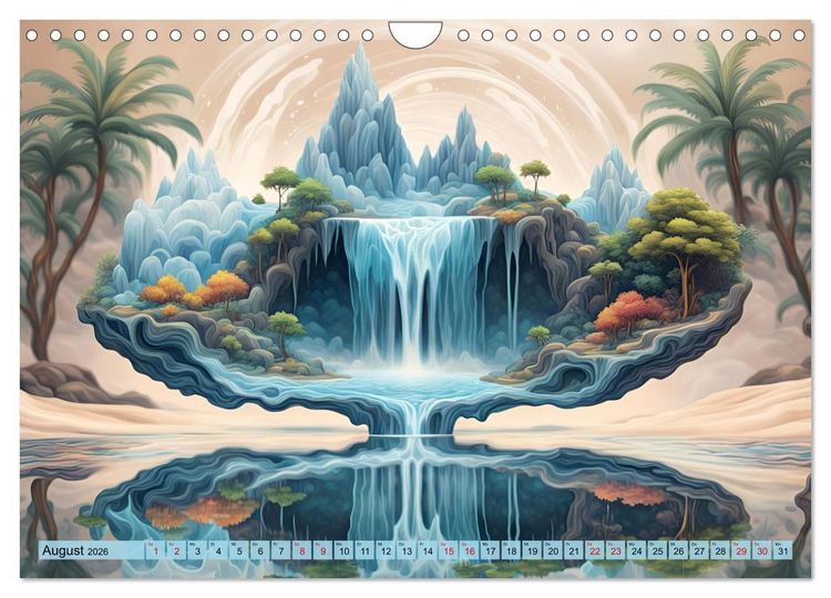 Produktbild: Magie der Natur - Wasserf&auml;lle (Wandkalender 2026 DIN A4 quer), CALVENDO Monatskalender