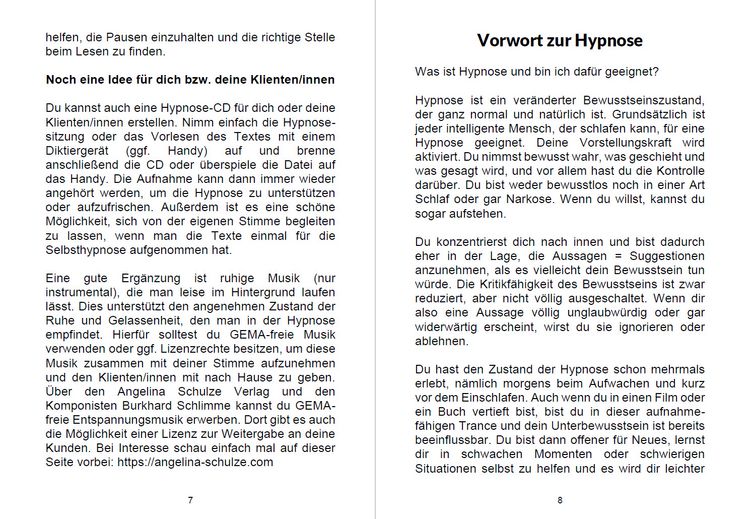 Produktbild: Hypnosetexte zum Vorlesen und selber Zusammenstellen 1+2