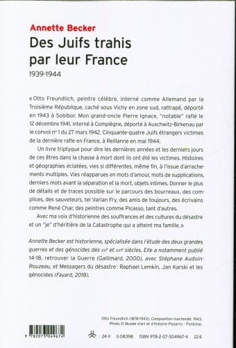 Produktbild: Des Juifs trahis par leur France : 1939-1944