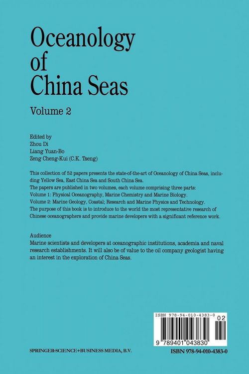 Produktbild: Oceanology of China Seas