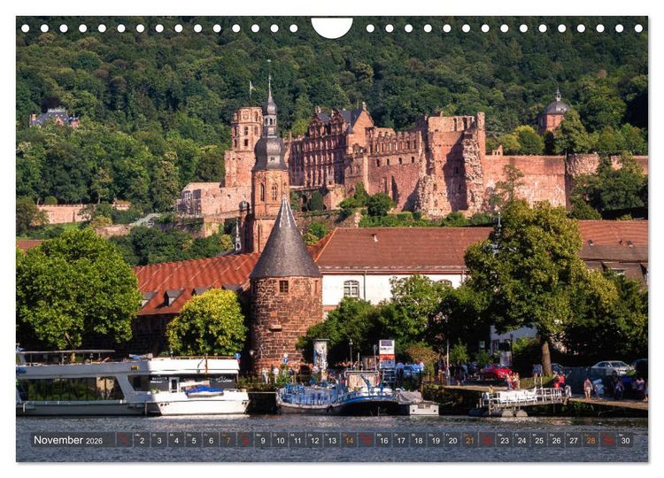 Produktbild: Mein Heidelberg - Unterwegs zwischen Neckar und Altstadt (Wandkalender 2026 DIN A4 quer), CALVENDO Monatskalender