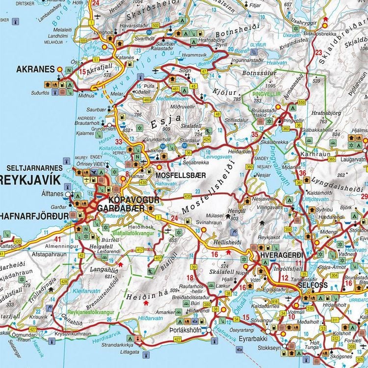 Produktbild: freytag & berndt Stra&szlig;enkarte Island, Softcover 1:400.000