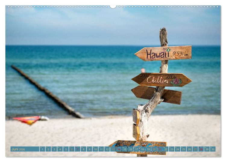 Produktbild: Zingst - die Ostsee von ihrer sch&ouml;nsten Seite (hochwertiger Premium Wandkalender 2026 DIN A2 quer), Kunstdruck in Hochglanz