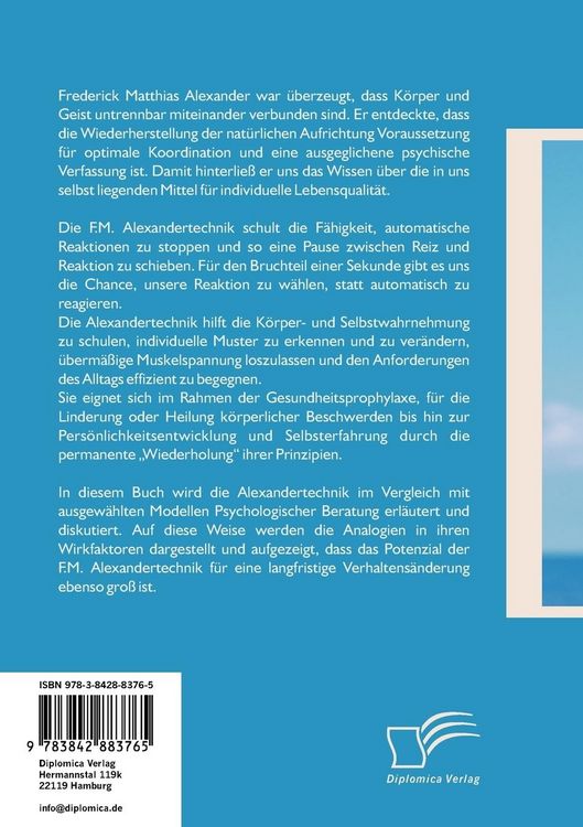 Produktbild: Alexander-Technik f&uuml;r individuelle Lebensqualit&auml;t: Den Alltag entschleunigen und Stress effektiv bew&auml;ltigen