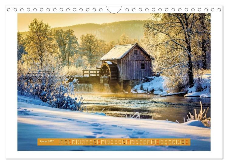 Produktbild: Natur und Wasserm&uuml;hlen (Wandkalender 2027 DIN A4 quer), CALVENDO Monatskalender
