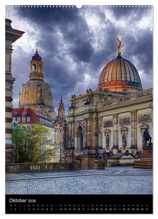 Produktbild: Die wundersch&ouml;ne Stadt Dresden (Wandkalender 2026 DIN A2 hoch), CALVENDO Monatskalender