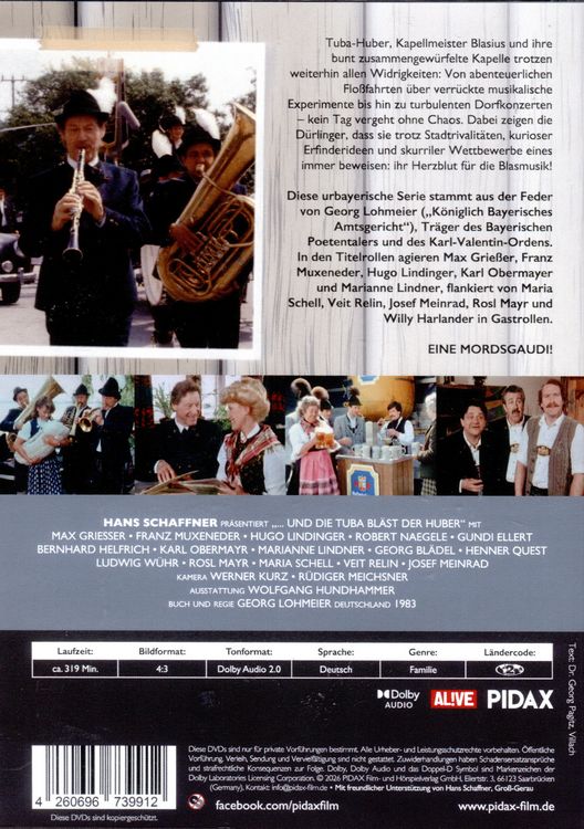 Produktbild: Und die Tuba bl&auml;st der Huber, Staffel 2 / Weitere 13 Folgen der Kultserie von Georg Lohmeier (&bdquo;K&ouml;niglich Bayerisches Amtsgericht&ldquo;) (Pidax Serien-Klassiker) [2 DVDs]