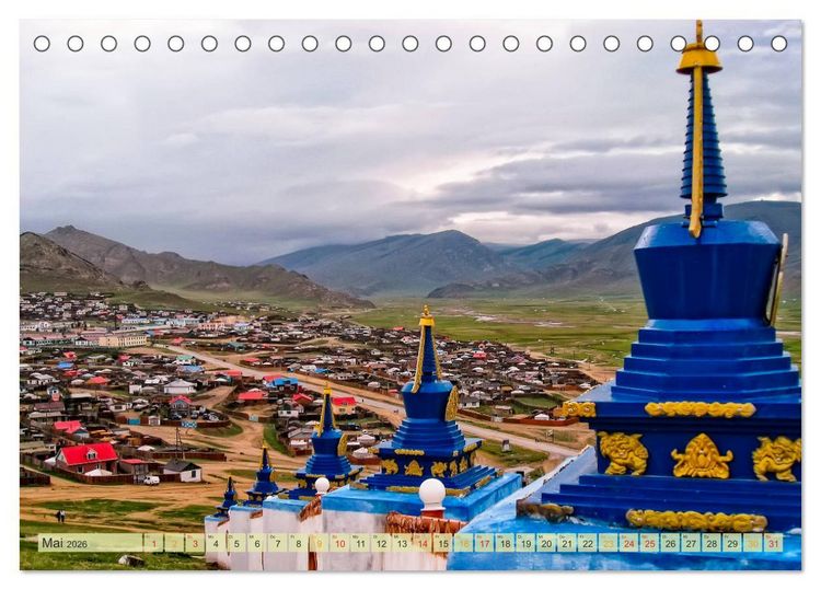 Produktbild: Reise durch Asien - Mongolei (Tischkalender 2026 DIN A5 quer), CALVENDO Monatskalender