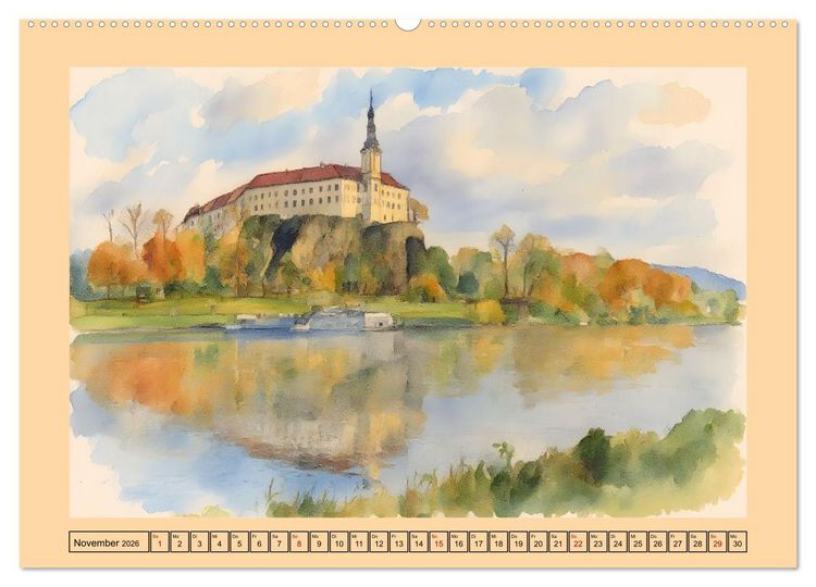 Produktbild: Tschechien - Kultur und Natur (Wandkalender 2026 DIN A2 quer), CALVENDO Monatskalender