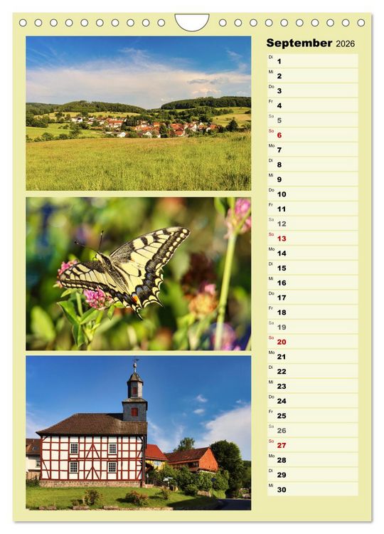 Produktbild: Hessisch Lichtenau (Wandkalender 2026 DIN A4 hoch), CALVENDO Monatskalender