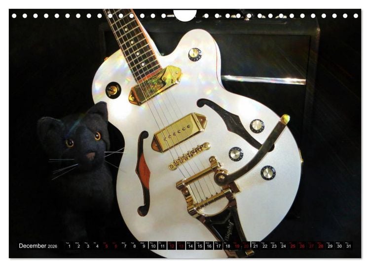 Produktbild: Guitars and Amps - Let's Rock (Wall Calendar 2026 DIN A4 landscape), CALVENDO 12 Month Wall Calendar