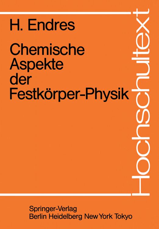 Produktbild: Chemische Aspekte der Festk&ouml;rper-Physik