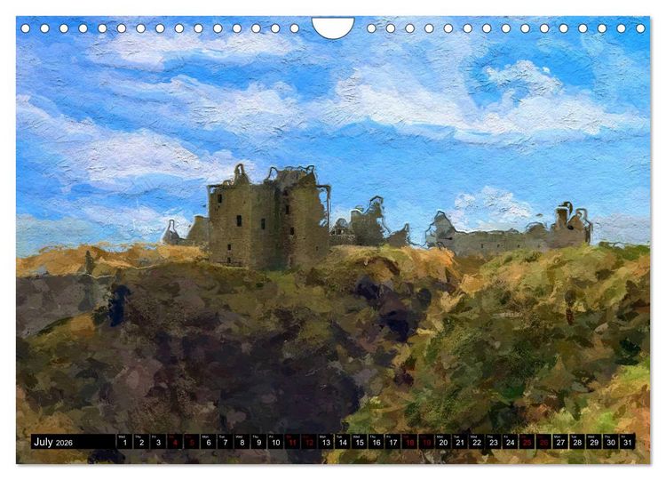 Produktbild: Castles of Scotland (Wall Calendar 2026 DIN A4 landscape), CALVENDO 12 Month Wall Calendar