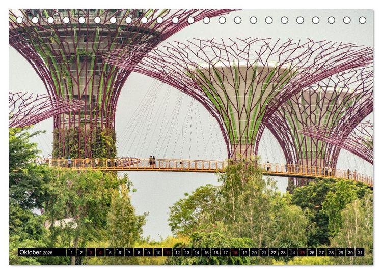 Produktbild: Asien - Singapur (Tischkalender 2026 DIN A5 quer), CALVENDO Monatskalender