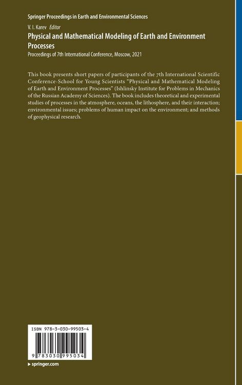 Produktbild: Physical and Mathematical Modeling of Earth and Environment Processes