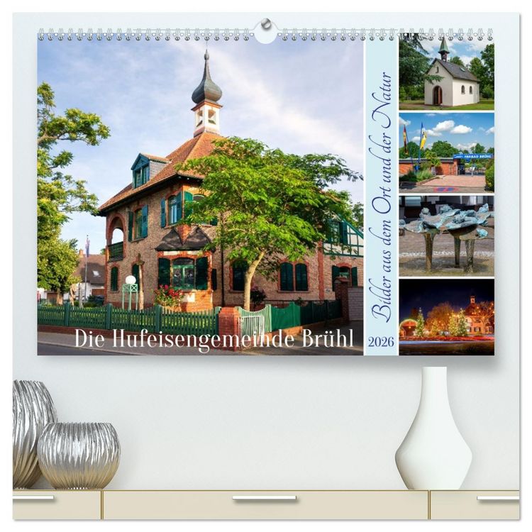 Produktbild: Die Hufeisengemeinde Br&uuml;hl (hochwertiger Premium Wandkalender 2026 DIN A2 quer), Kunstdruck in Hochglanz