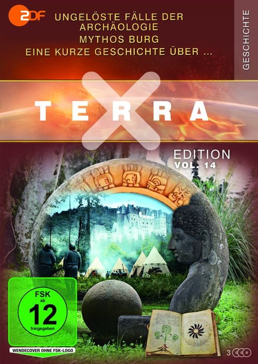 Terra X - Edition Vol. 14 - Ungelöste Fälle der Archäologie / Eine kurze Geschichte über … / Mythos Burg [3 DVDs]