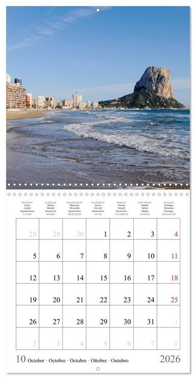 Produktbild: Costa Blanca Spain&acute;s Sun-Kissed South (Wall Calendar 2026 12 &times; 12 Inch) CALVENDO 12 Month Wall Calendar