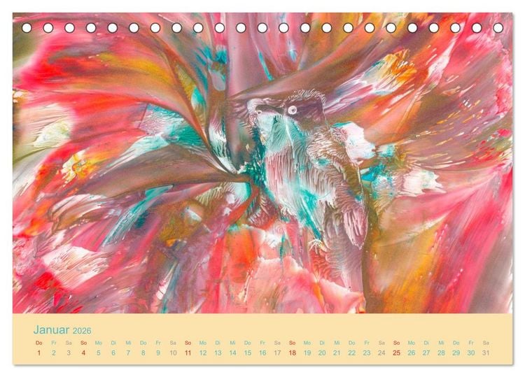 Produktbild: Kunstkalender 2026 - Augenblicke der Malerei (Tischkalender 2026 DIN A5 quer), CALVENDO Monatskalender